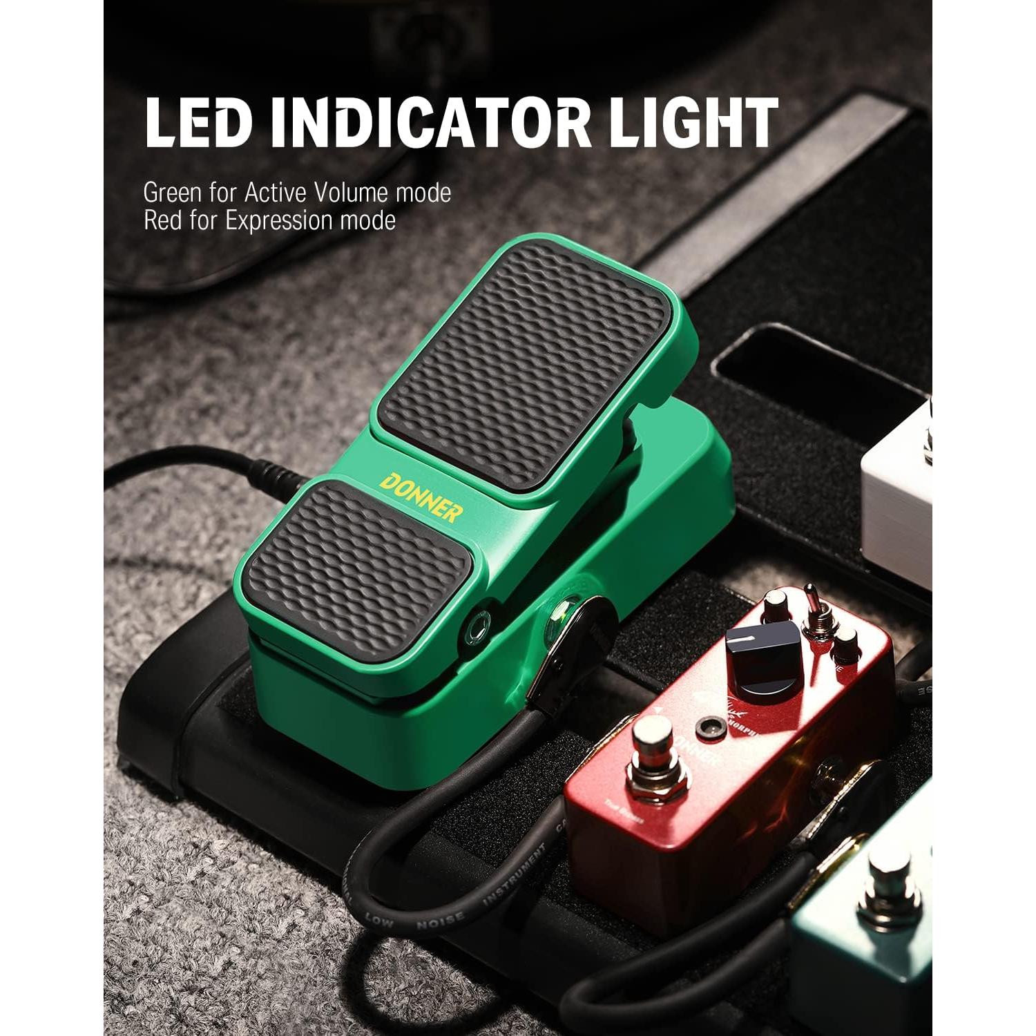 Pedal de Volumen y Expresión Donner EC1007, Analógico, 2 en 1