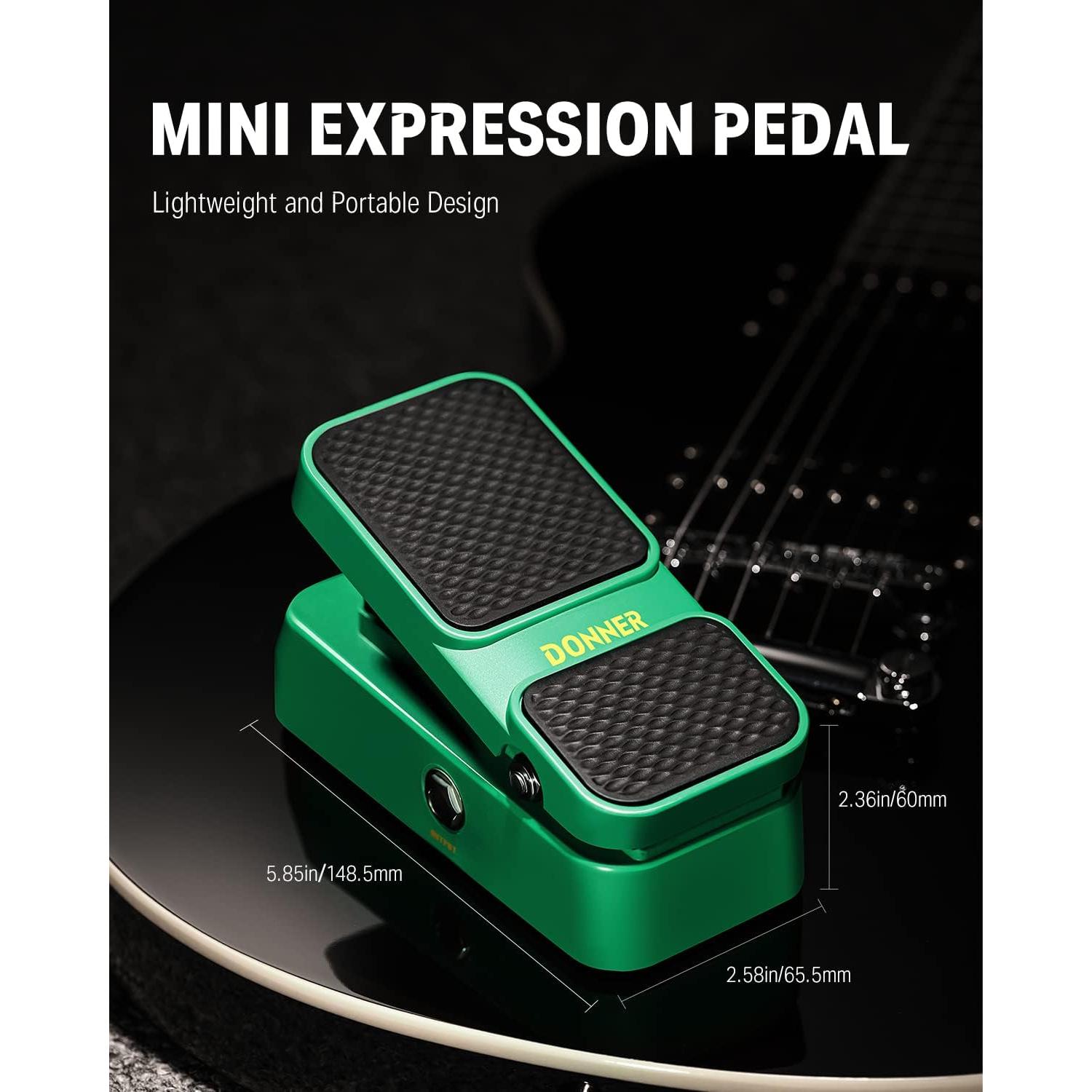 Pedal de Volumen y Expresión Donner EC1007, Analógico, 2 en 1