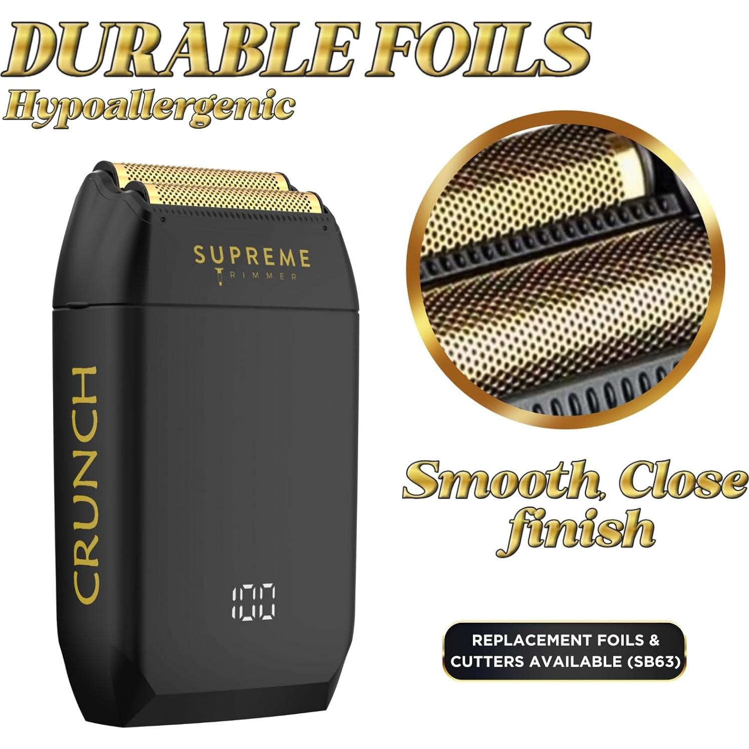 Afeitadora Doble de Foil Supreme Trimmer STF602 Impermeable