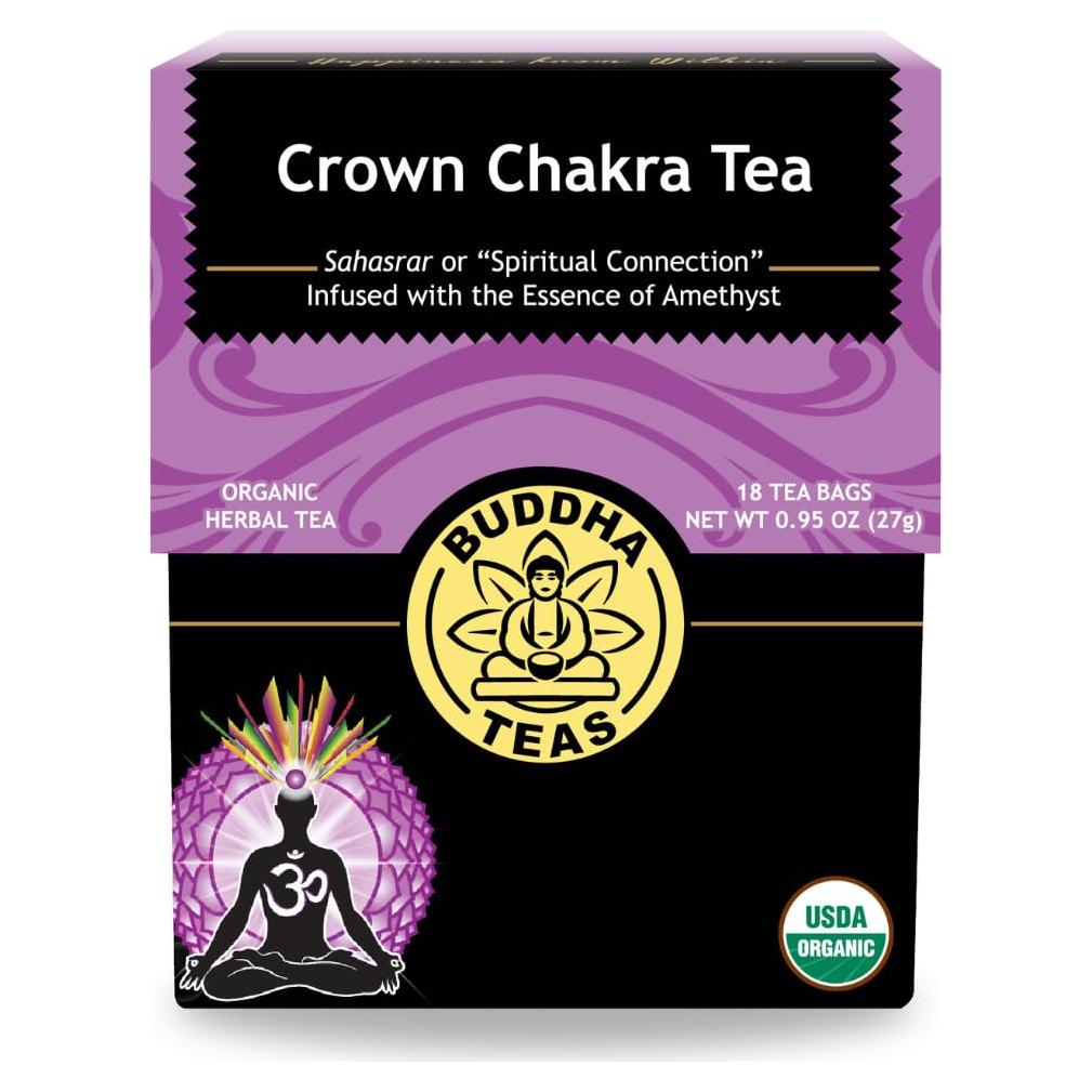 Té Herbal Orgánico Buddha Teas Chakra de la Corona - 18 Bolsitas