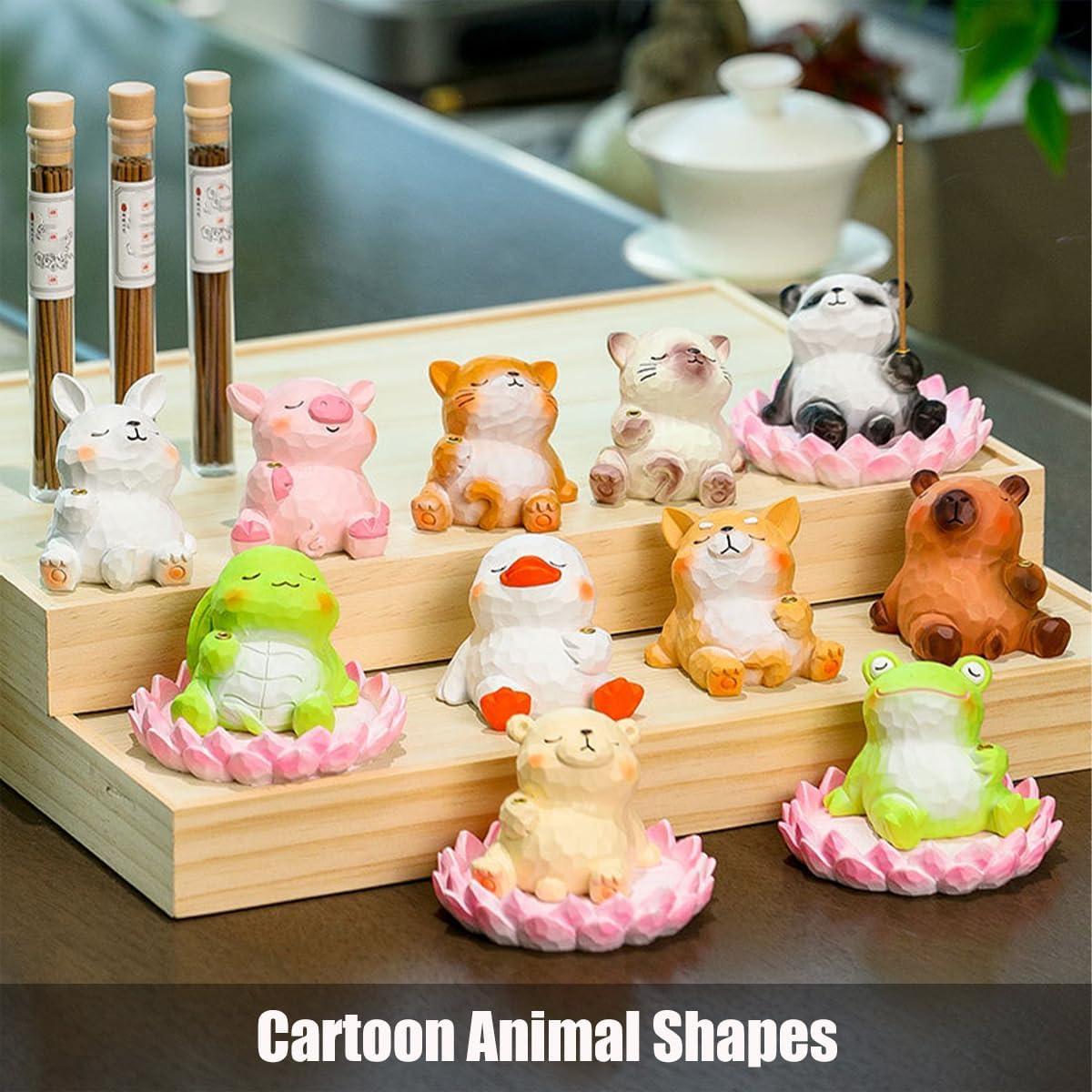 Soporte de Incienso Gato Haoslam Creativo 9.9 cm Resina