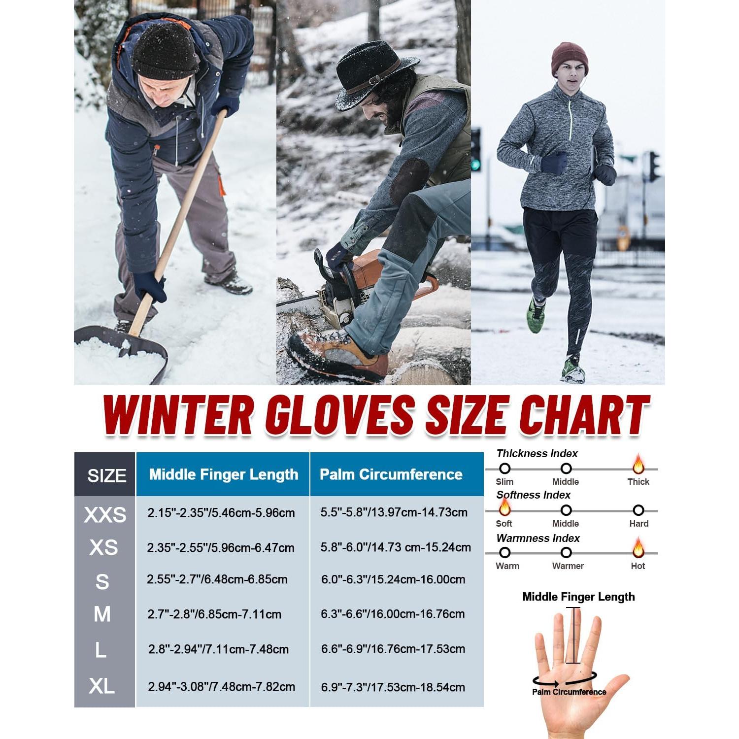 Guantes de Invierno Impermeables RIGWARL con 3M Thinsulate