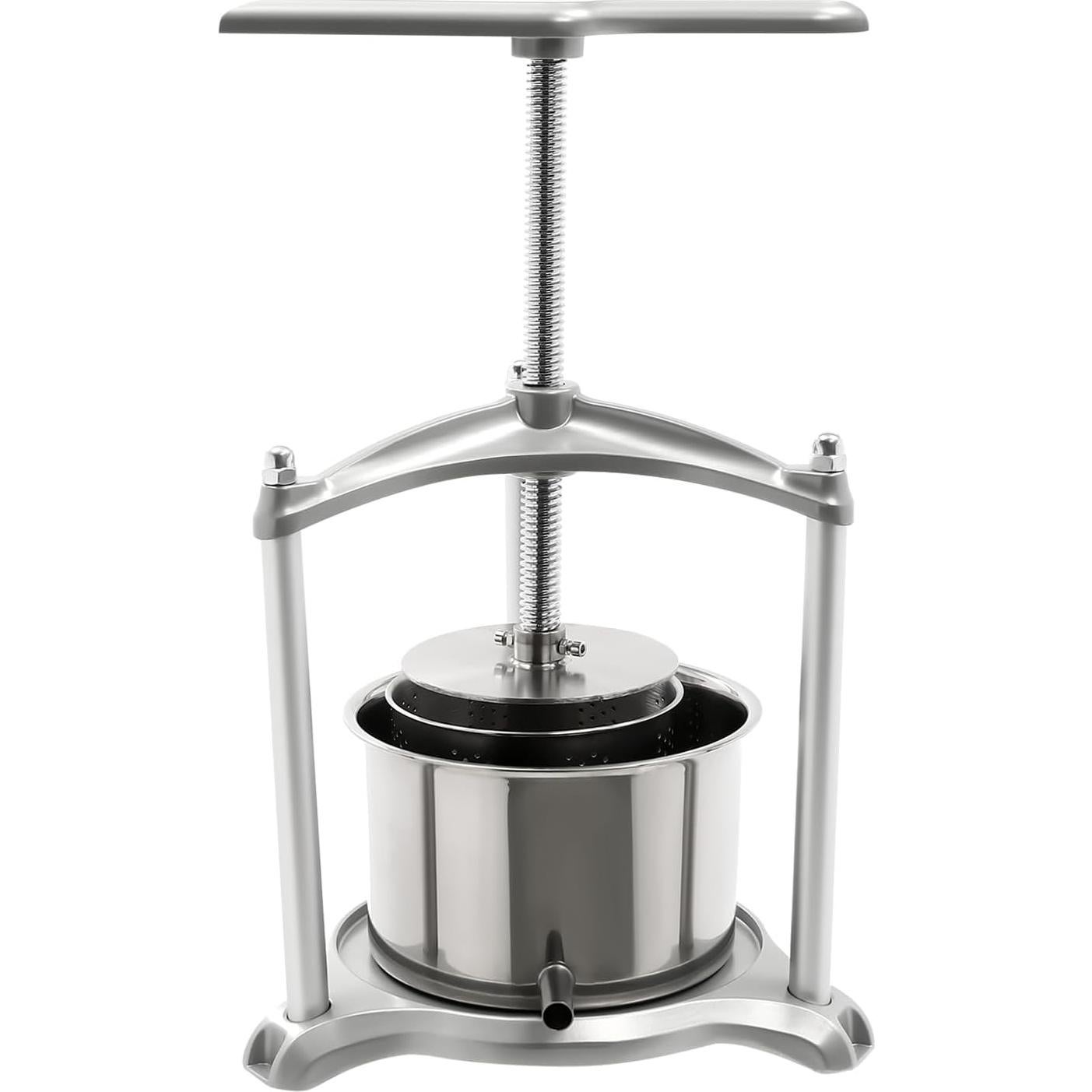 Prensa de Vino Manual HinLIaDa 3L Acero Inoxidable