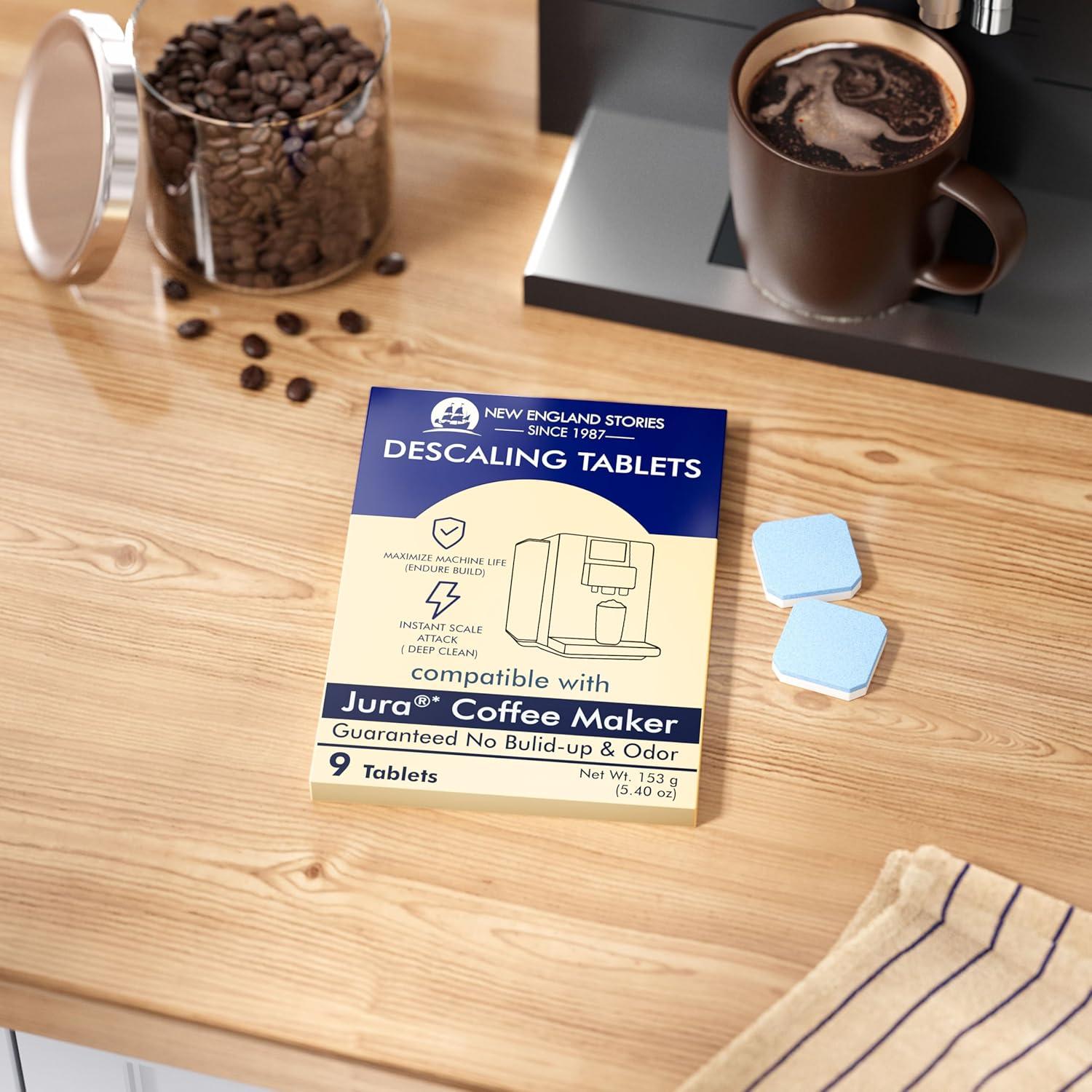 Tabletas Descalcificadoras New England Stories para Jura - 9 Unidades