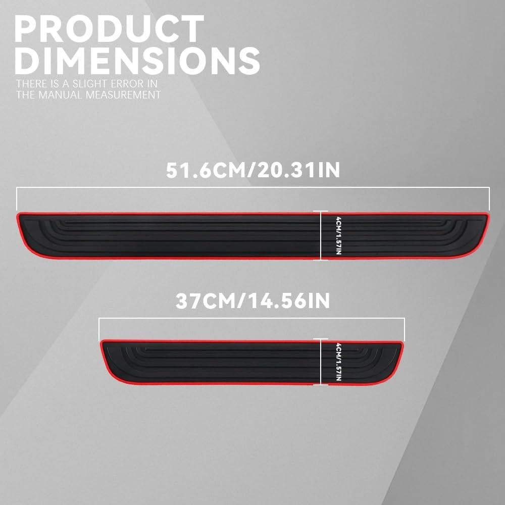 Protector de Umbral de Puerta de Coche Tecledsn 4PCS 4cm