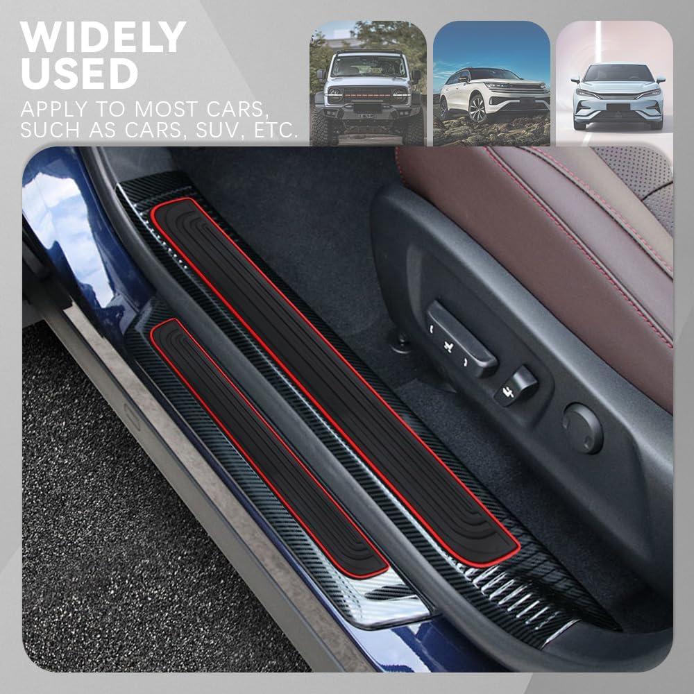 Protector de Umbral de Puerta de Coche Tecledsn 4PCS 4cm