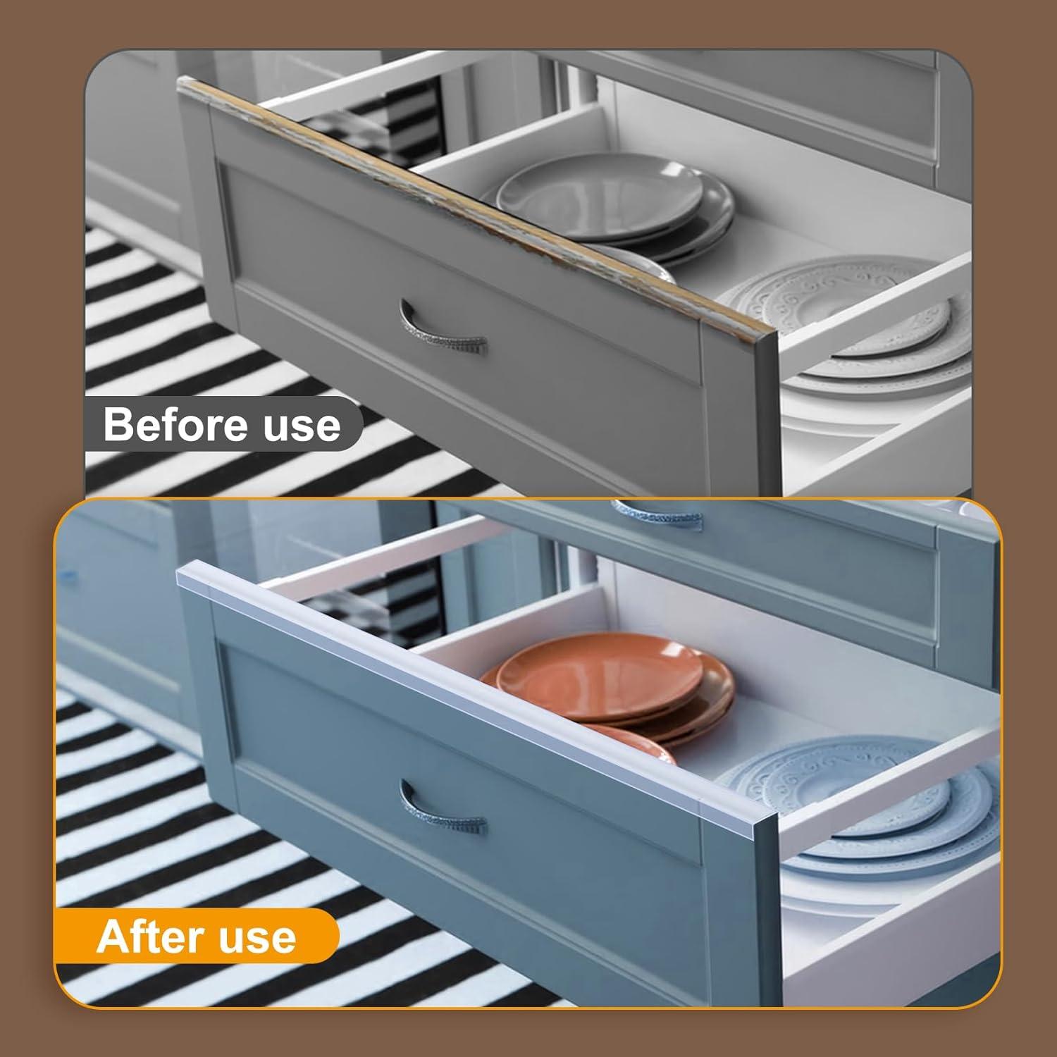 20 Piezas Protector de Borde de Gabinete CHolic 45.72cm 19.05mm