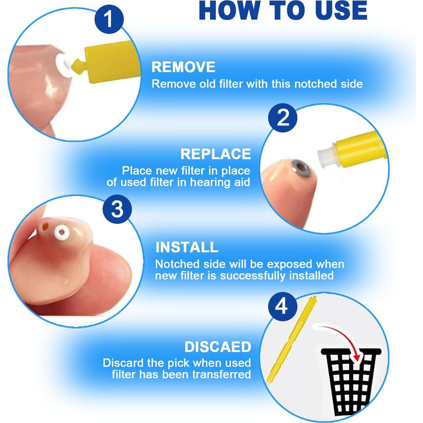 Filtros de cera Starkey Hear Clear 40 piezas + herramienta