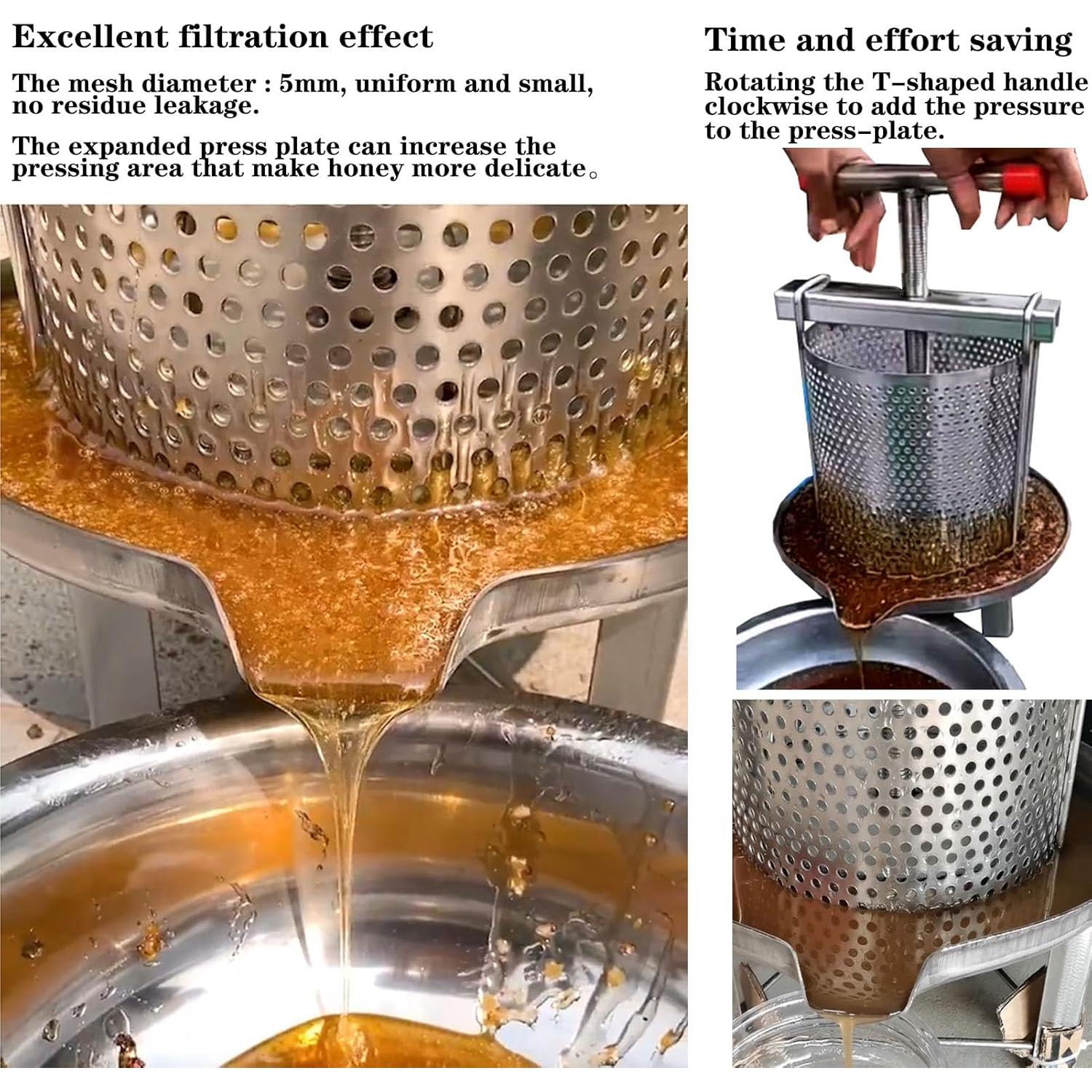 Extractor de Miel HCTOOL PYYZJ01 Manual Acero Inoxidable