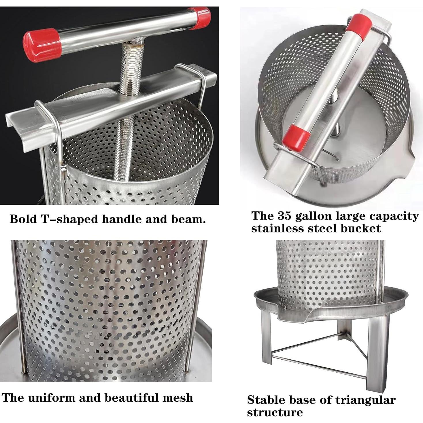 Extractor de Miel HCTOOL PYYZJ01 Manual Acero Inoxidable