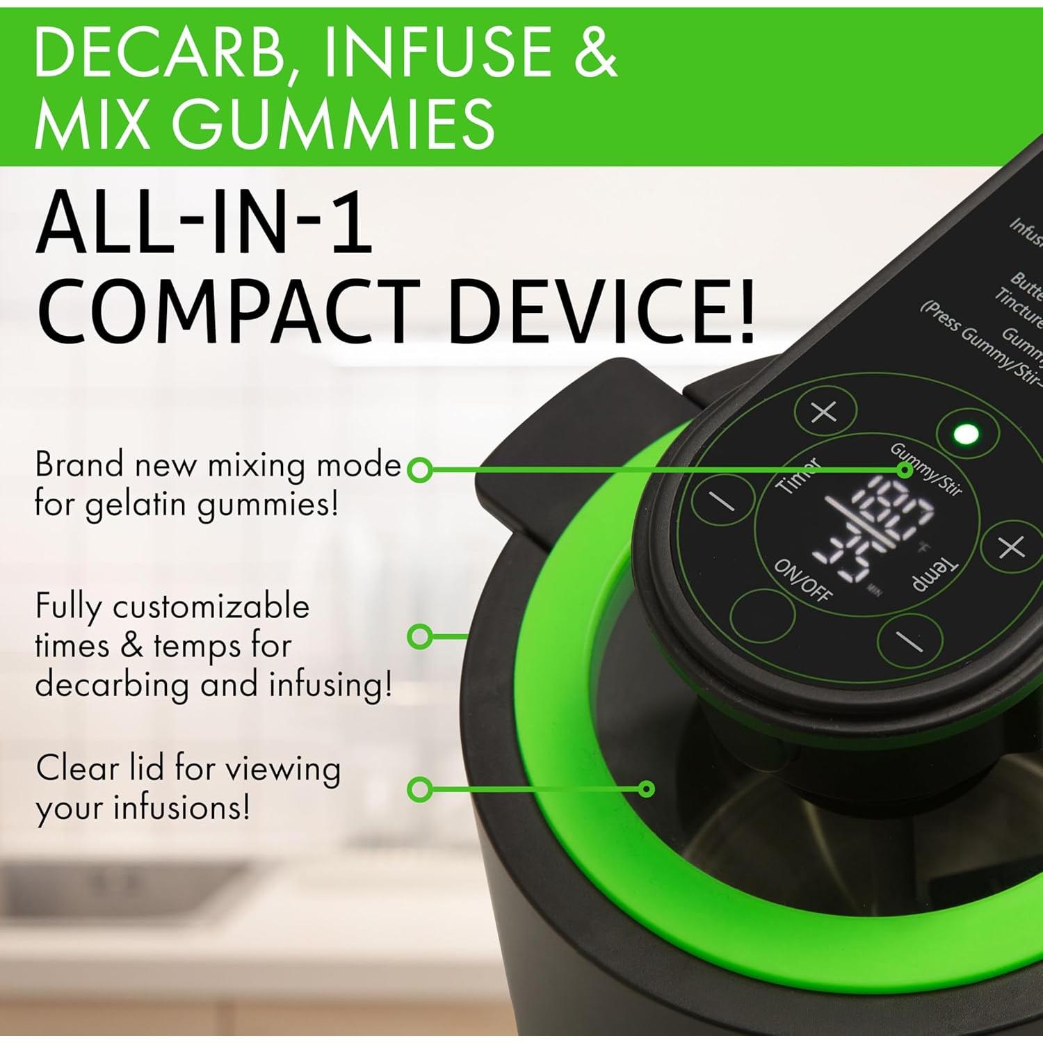 Máquina 3-en-1 Infusion Buds para Descarboxilar e Infundir