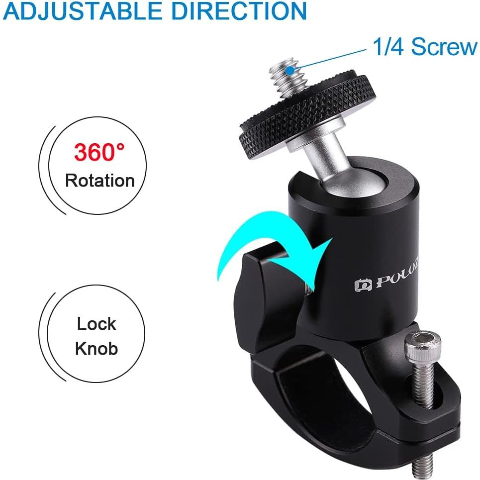 Soporte de Manillar PULUZ para Cámara de Bicicleta y Moto