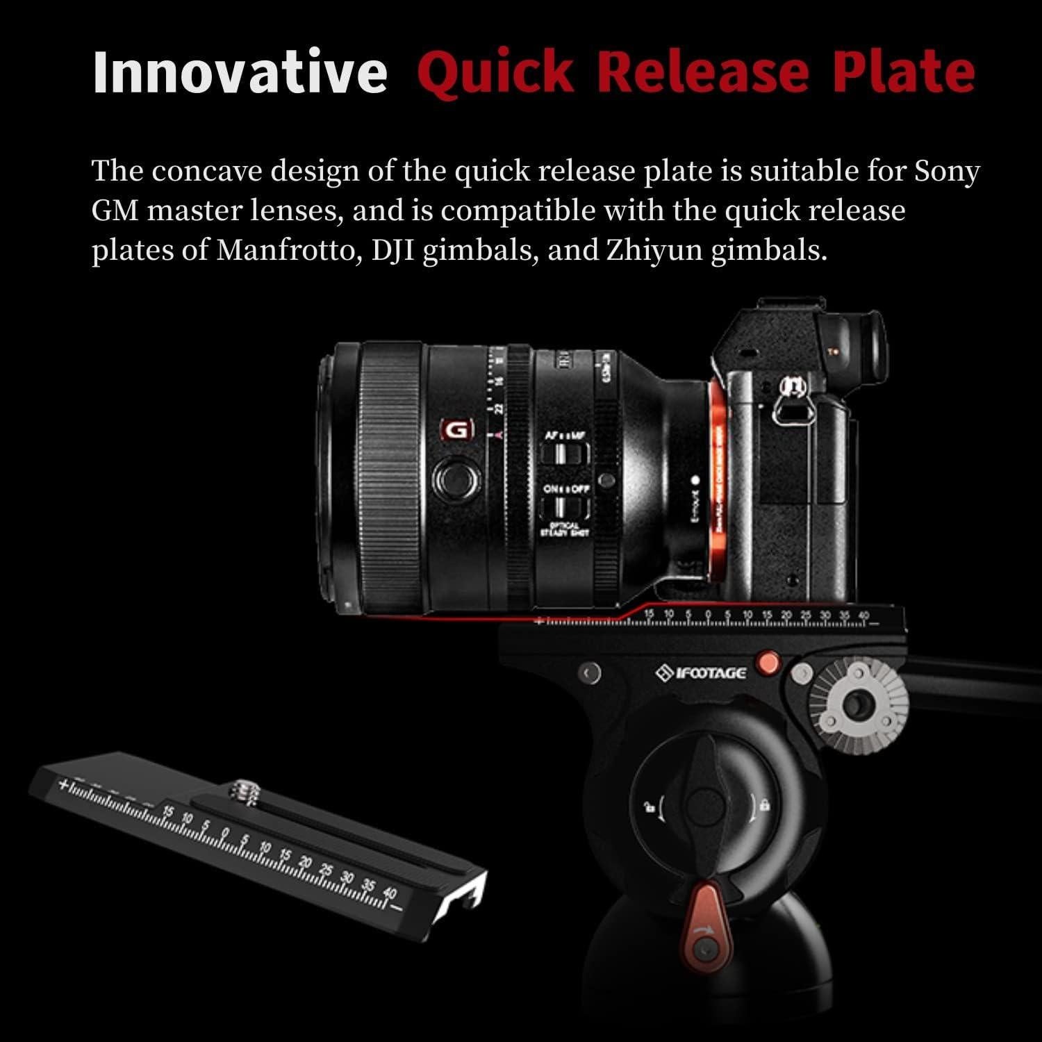 Cabezal Fluido de Video IFOOTAGE K5S para Trípode 5kg