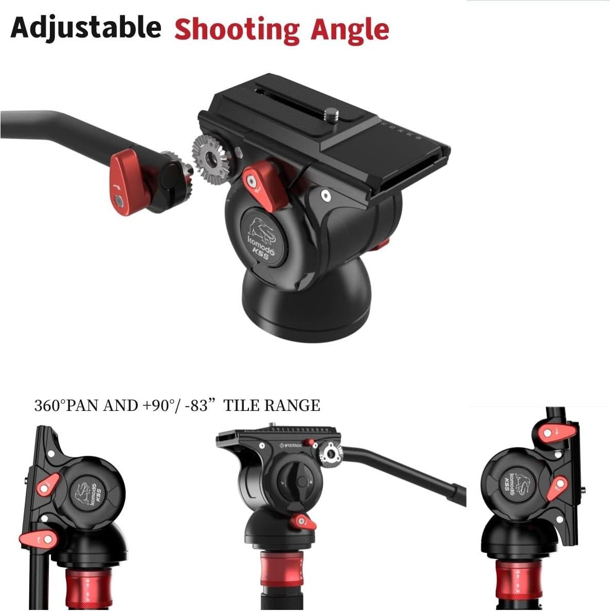 Cabezal Fluido de Video IFOOTAGE K5S para Trípode 5kg