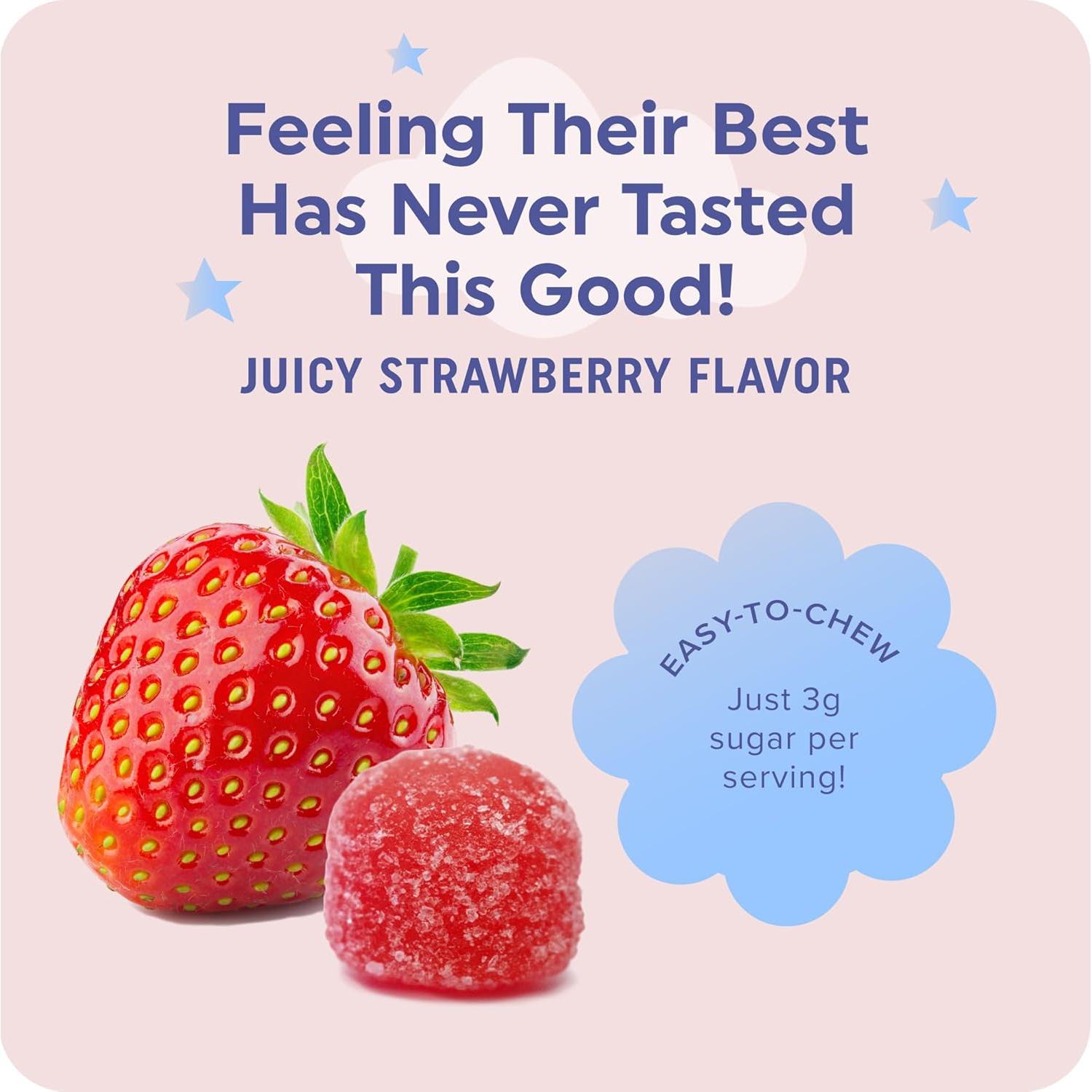 Gomitas Calmantes de Magnesio MAV para Niños 60ct Fresa