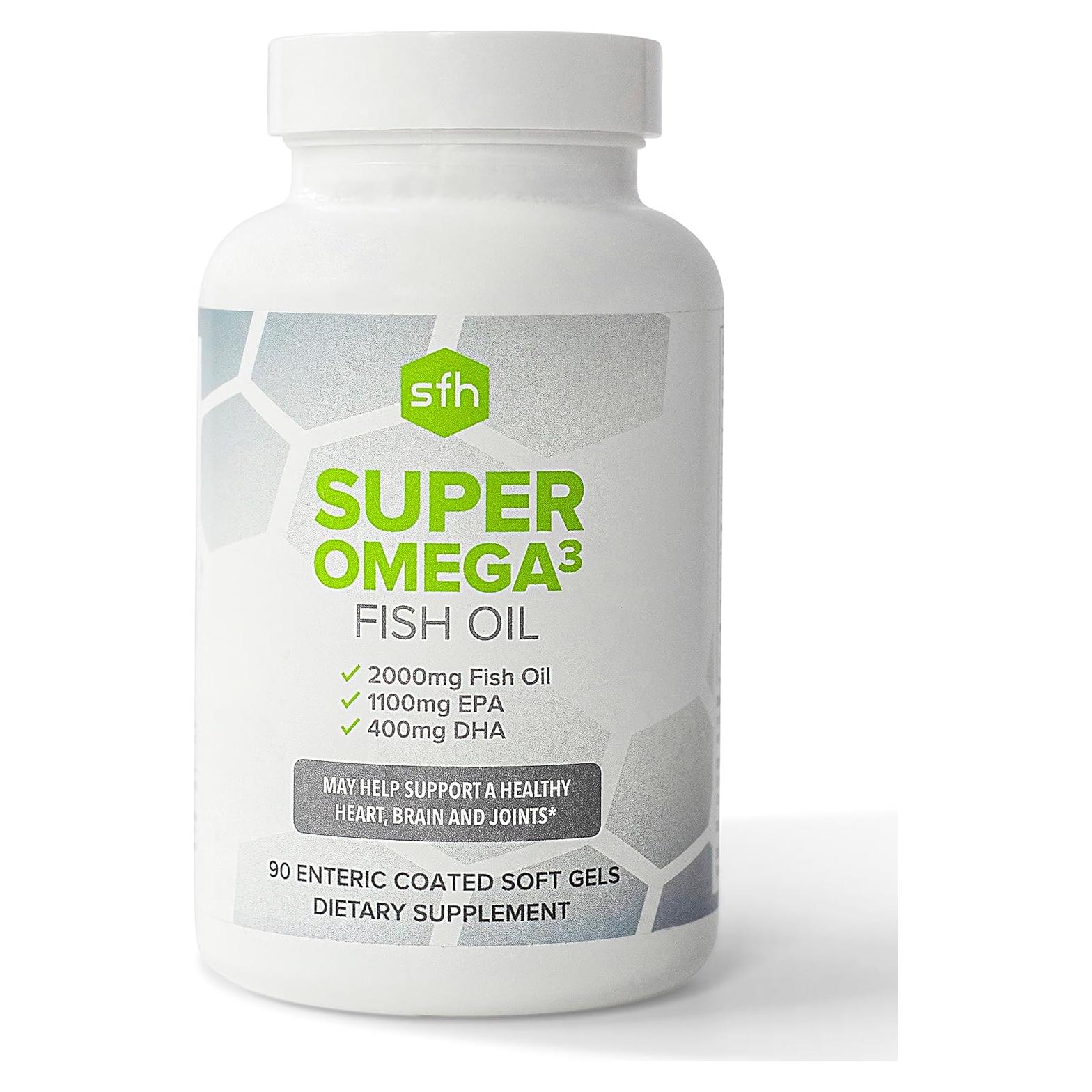 Cápsulas de Aceite de Pescado SFH Omega 3 2000mg 90ct