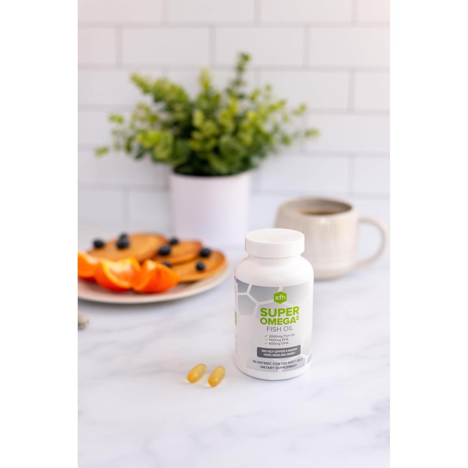 Cápsulas de Aceite de Pescado SFH Omega 3 2000mg 90ct