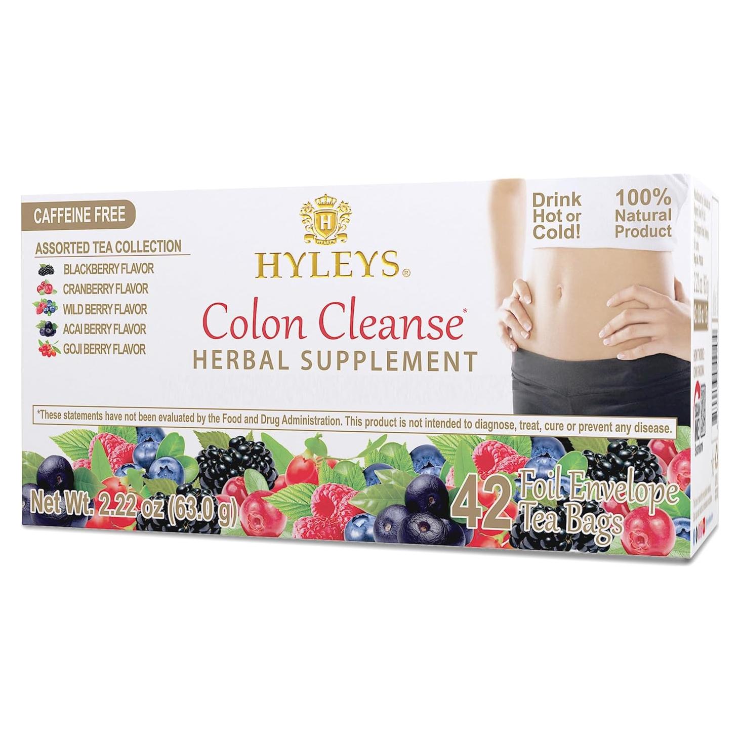Té Herbal de Limpieza de Colon Hyleys - 42 Bolsitas Sin Cafeína