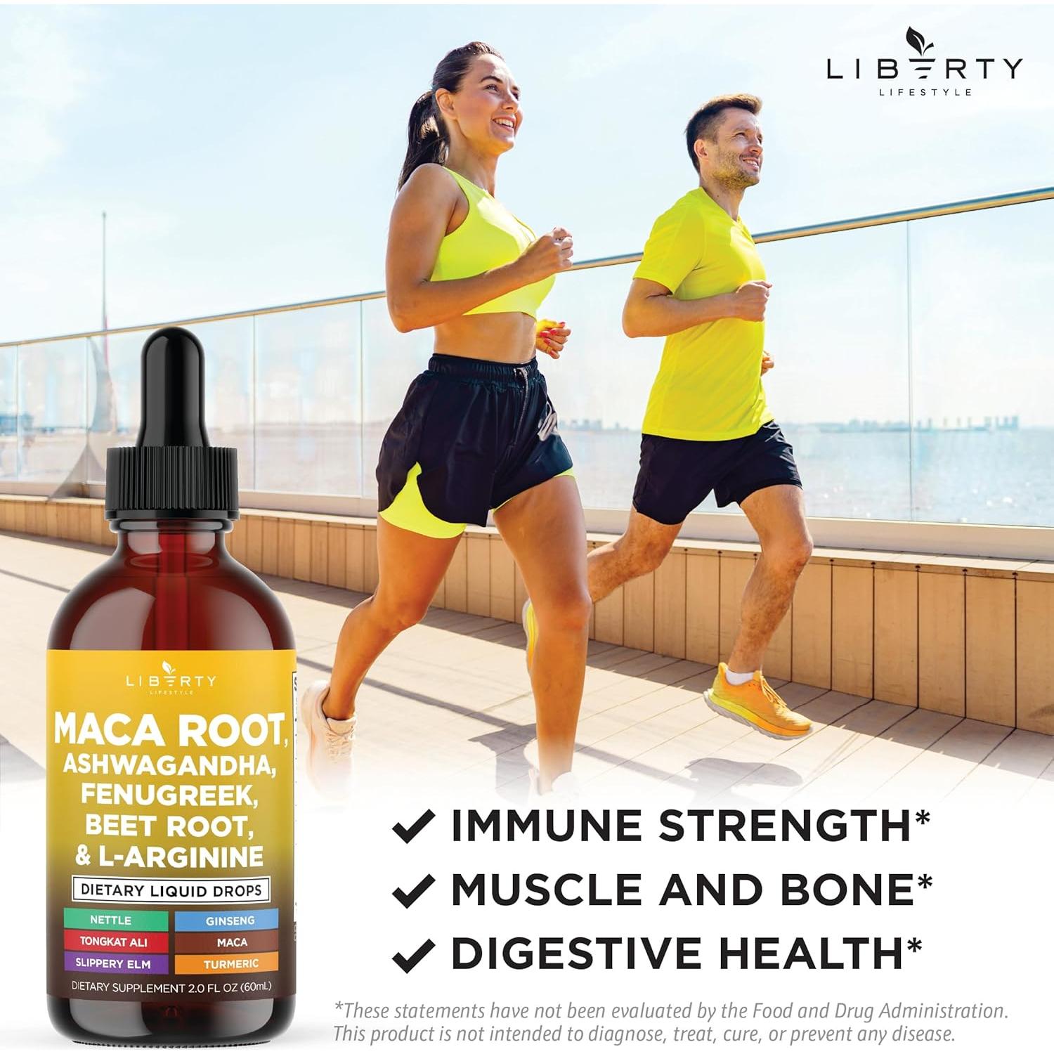 Gotas Líquidas de Raíz de Maca Orgánica Liberty 59.15ml