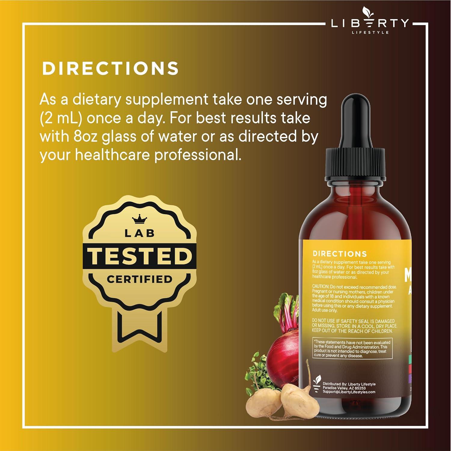 Gotas Líquidas de Raíz de Maca Orgánica Liberty 59.15ml