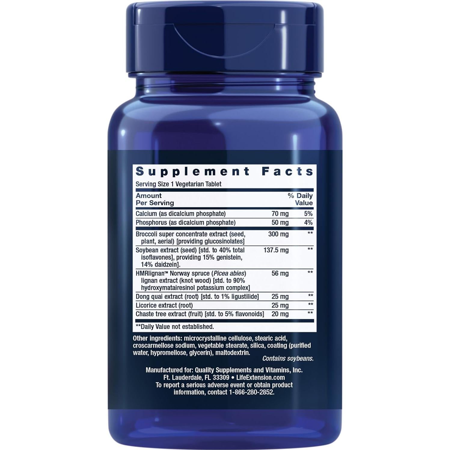 Estrógeno para Mujeres Life Extension 30 Tabletas Vegetales