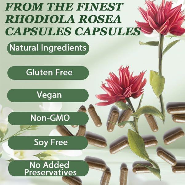 Cápsulas de Rhodiola Rosea Floraviva 500mg - 60 Veganas