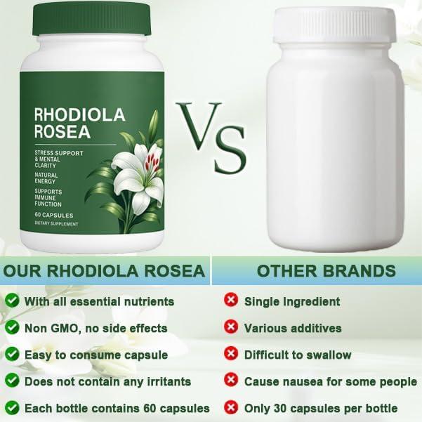 Cápsulas de Rhodiola Rosea Floraviva 500mg - 60 Veganas