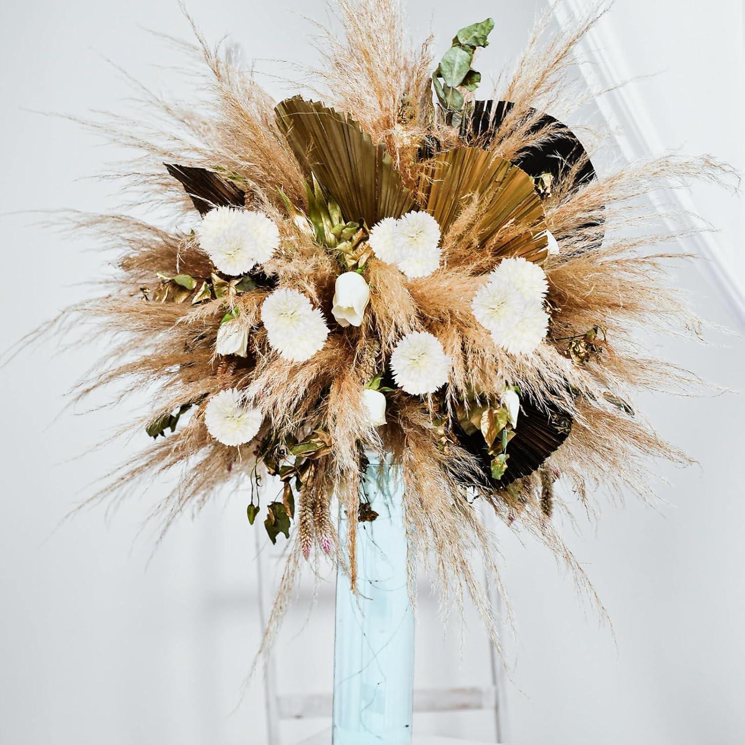 10 Piezas de Crisantemos Artificiales en Bola Azul Silllule