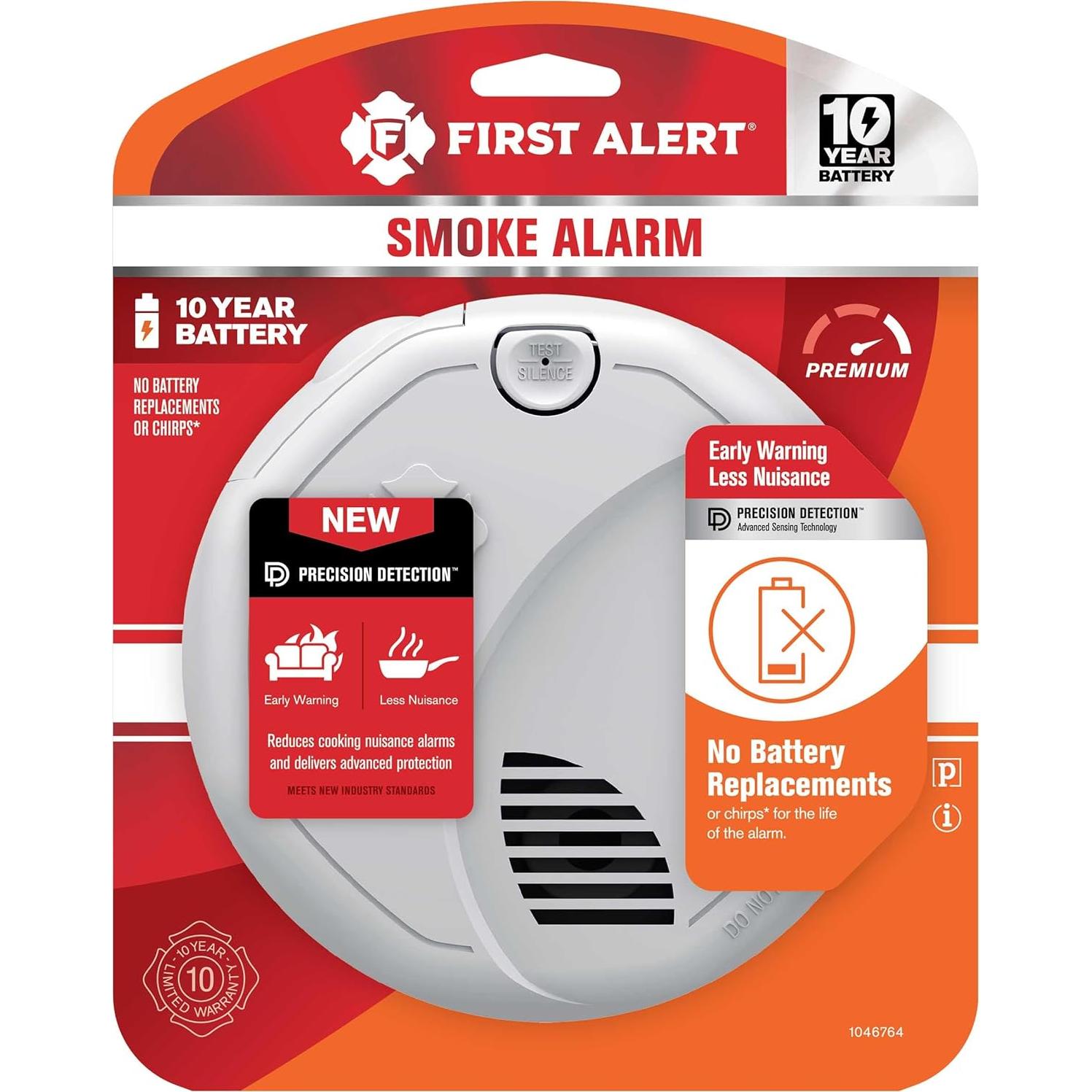 Detector de Humo First Alert SM310 con Batería de 10 Años