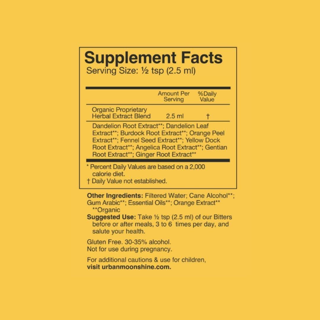 Bitters Digestivos Cítricos Urban Moonshine 59 ml Orgánico