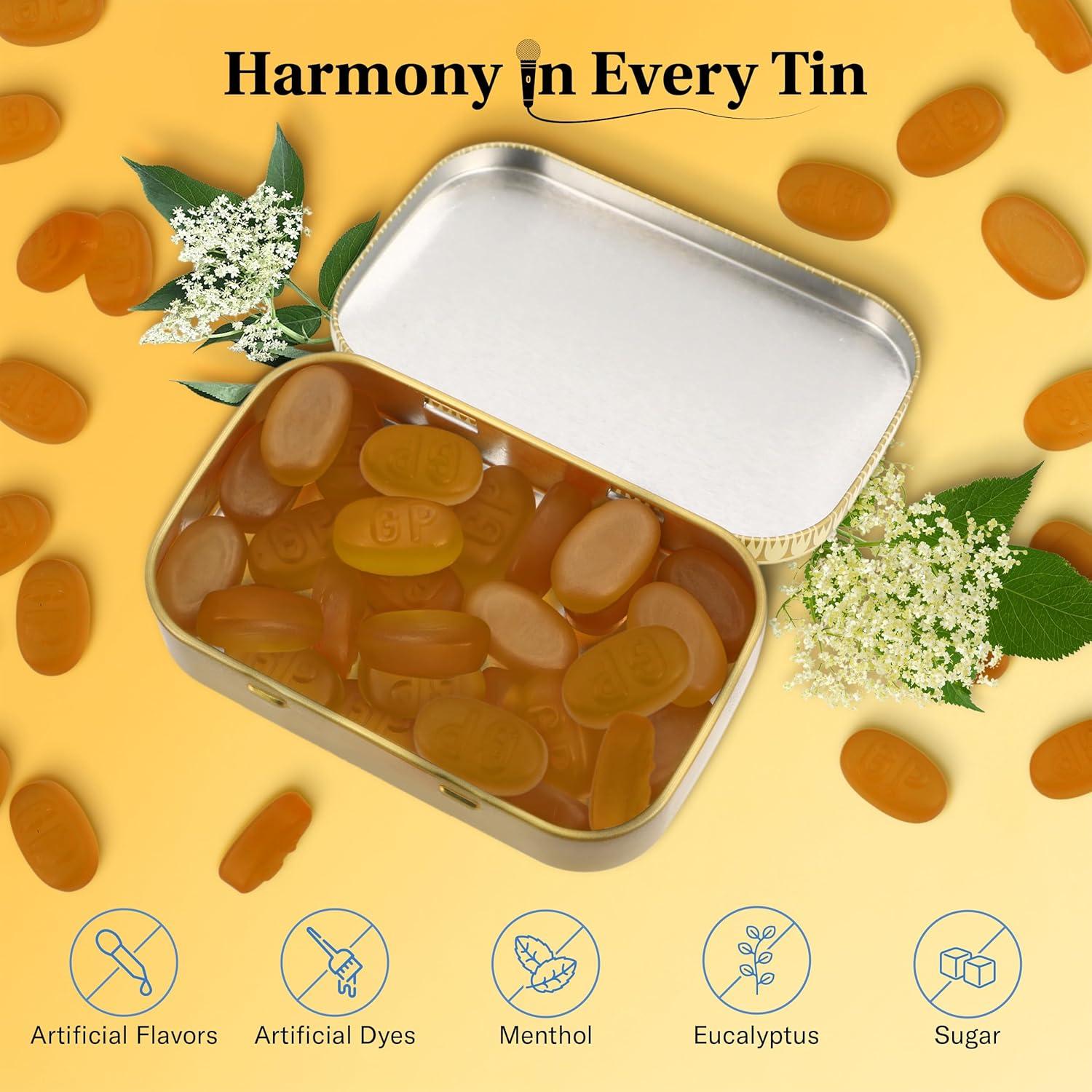 Pastillas Sin Azúcar Grether's Flor de Saúco 59.4 g - Alivio Garganta