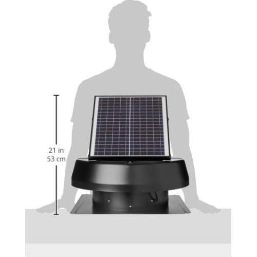 Ventilador de Escape Solar iLiving ILG8SF301 14" 40W 1150 CFM
