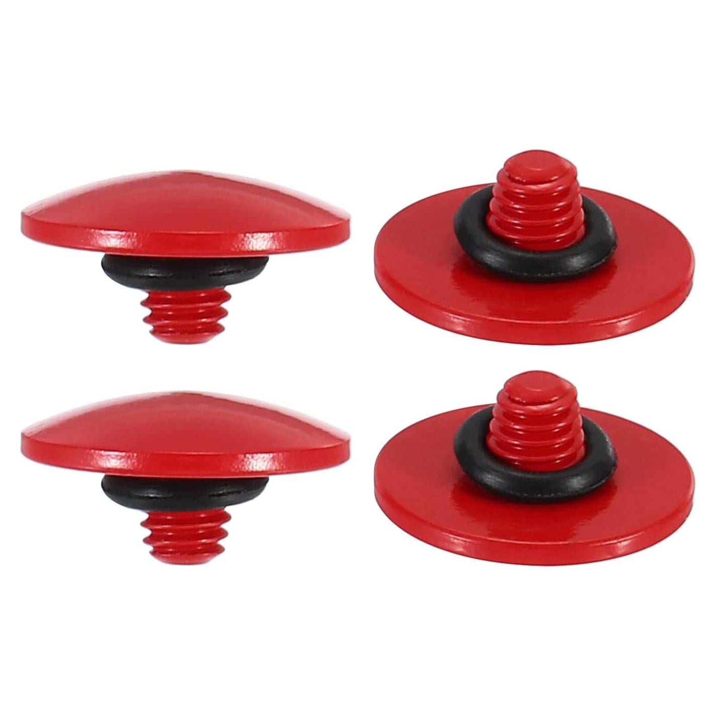 Botón de Disparo de Cámara Patikil Rojo 4 Pack Bronce Puro