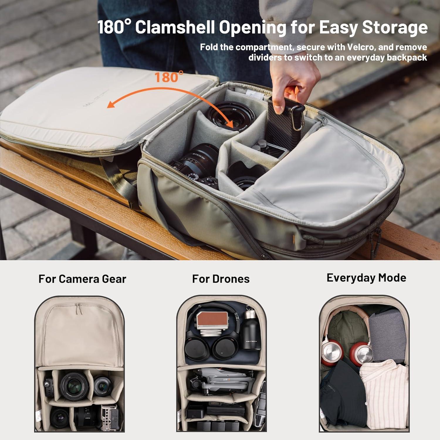 Mochila para cámara PGYTECH OneGo Lite 22L resistente al agua