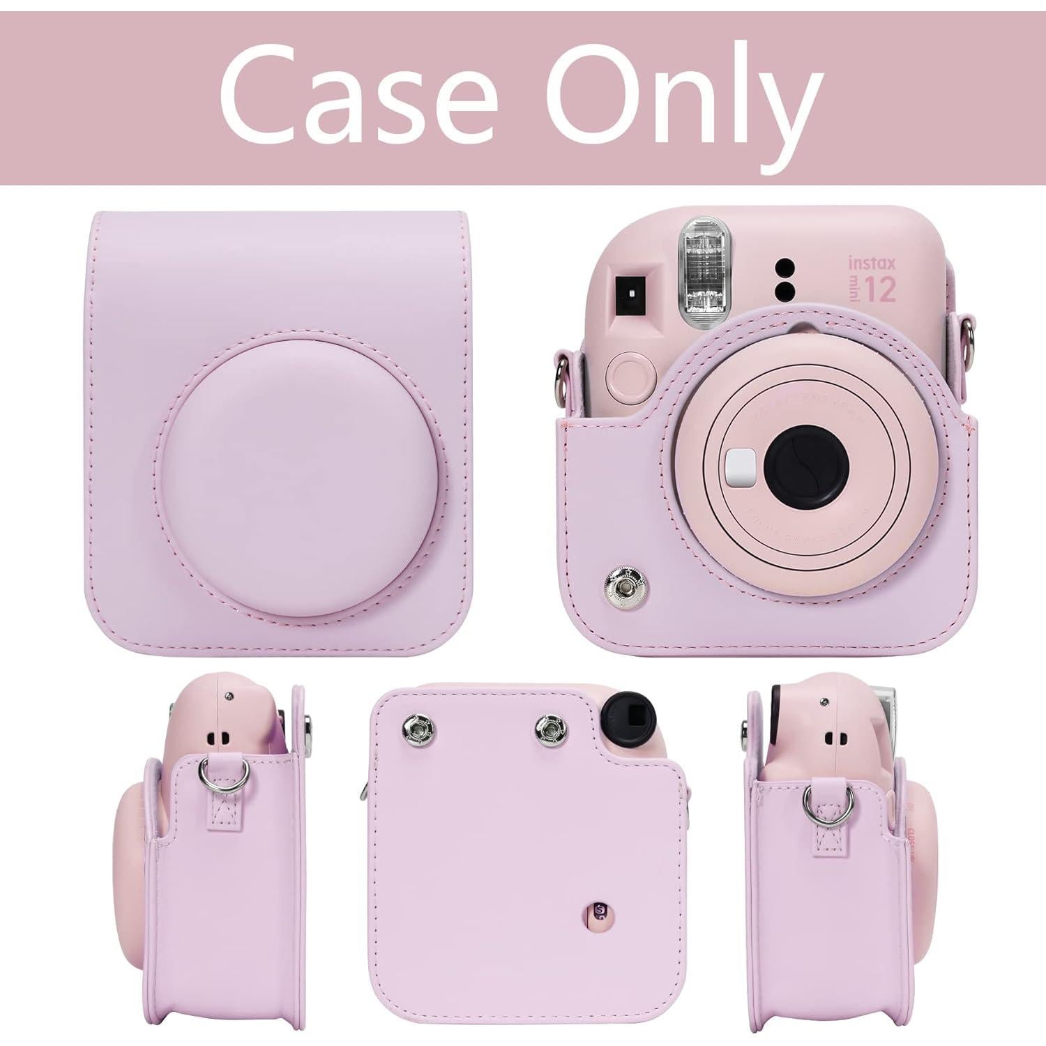 Funda Protectora Aenllosi para Fujifilm Instax Mini 11/12 Rosa