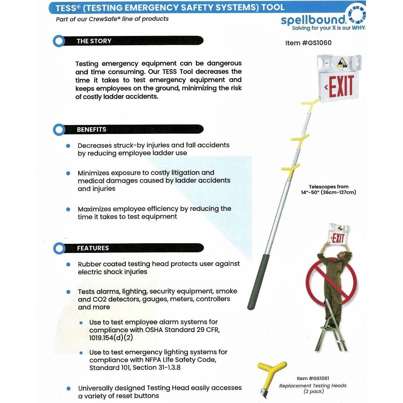 Poste de Seguridad Tess - Detector de Humo - 113 g
