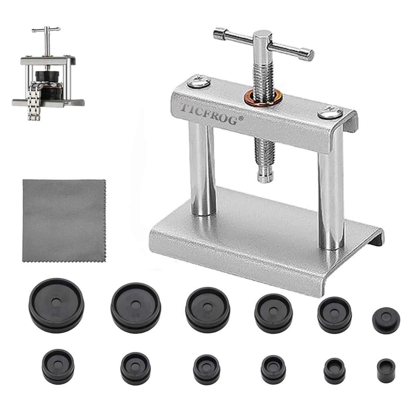 Juego de Herramientas TICFROG para Reloj - Prensa y Reemplazo Batería