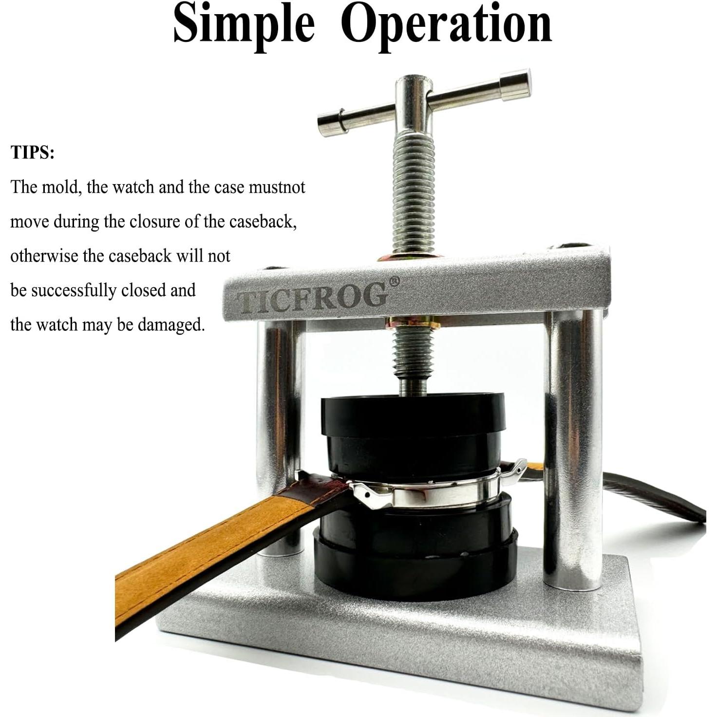 Juego de Herramientas TICFROG para Reloj - Prensa y Reemplazo Batería