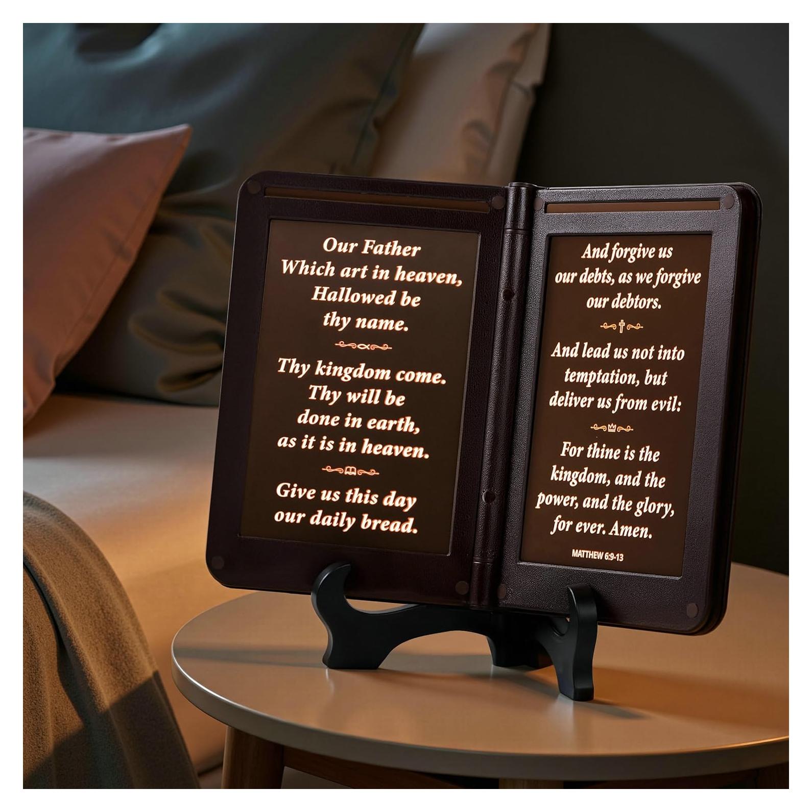 Lámpara de Versículos Bíblicos Mamre - Luz de Exhibición 5x16.5cm