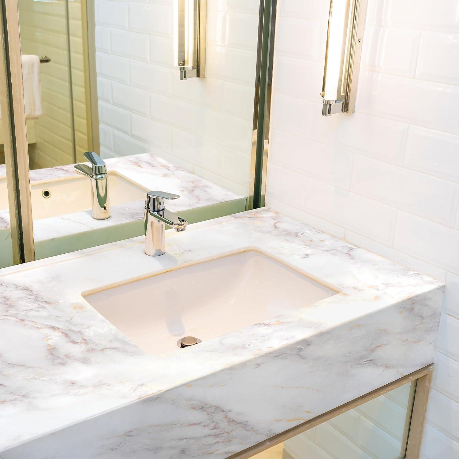 Papel Contacto de Mármol Mate Rabbitgoo 30x200 cm Autoadhesivo