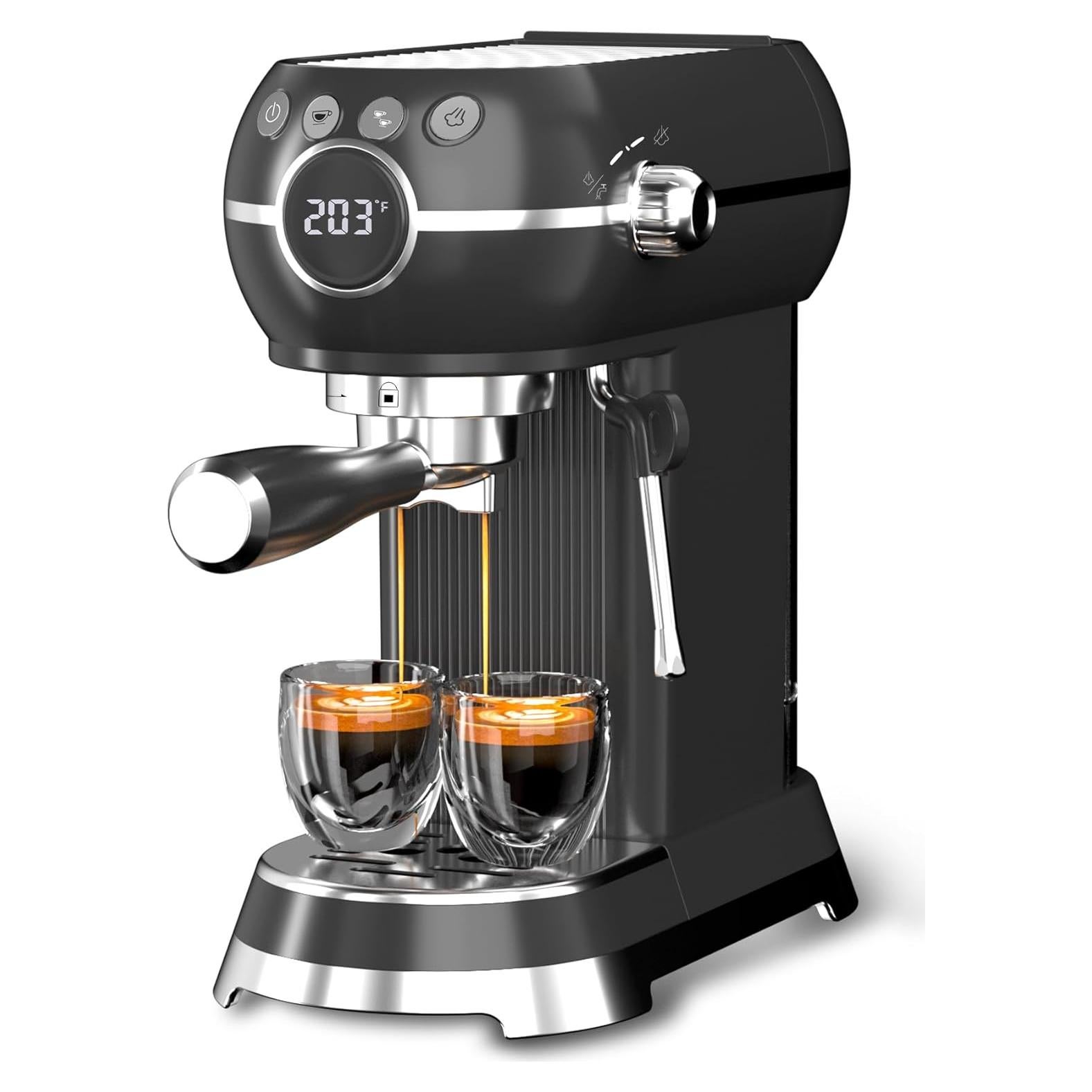 Cafetera Espresso HBN ES-6400T 20 Bar con Espumador 27oz