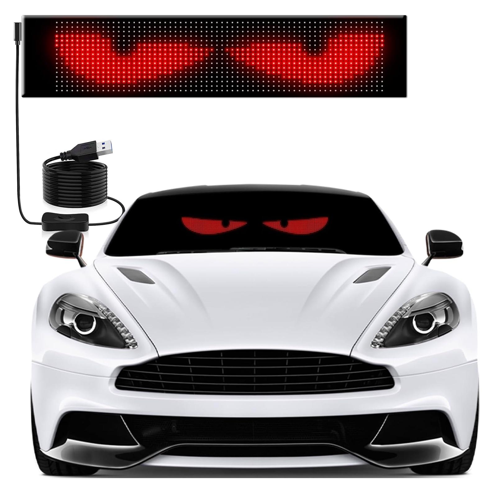 Ojos LED Programables Sulmeyhub 37.4x9.2 cm para Carro