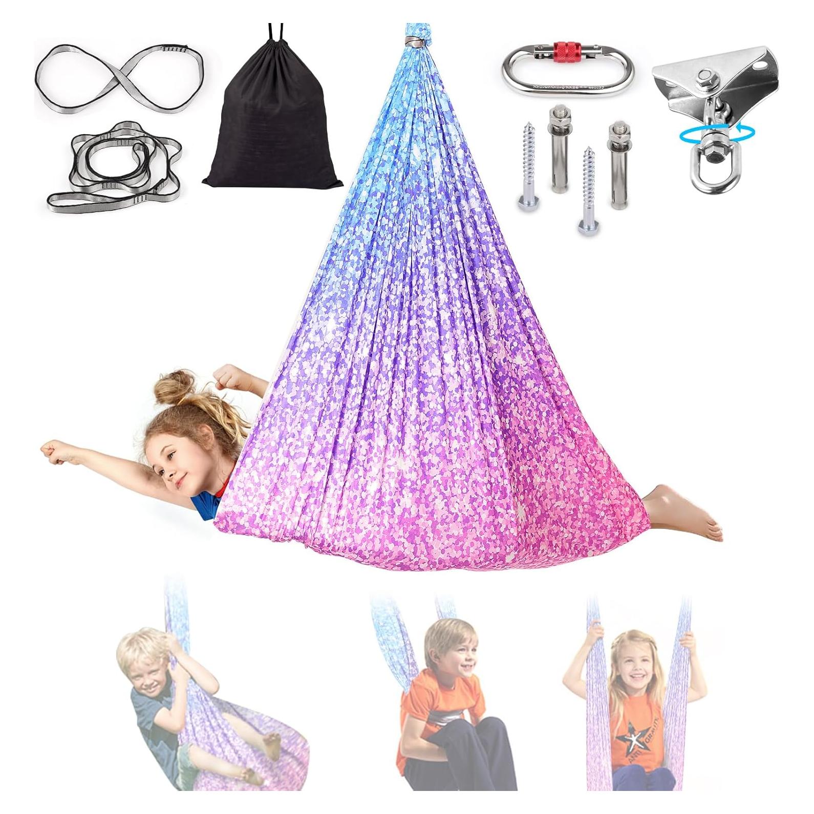 Hamaca Sensorial Doble Capa Levligle 279x150 cm para Niños