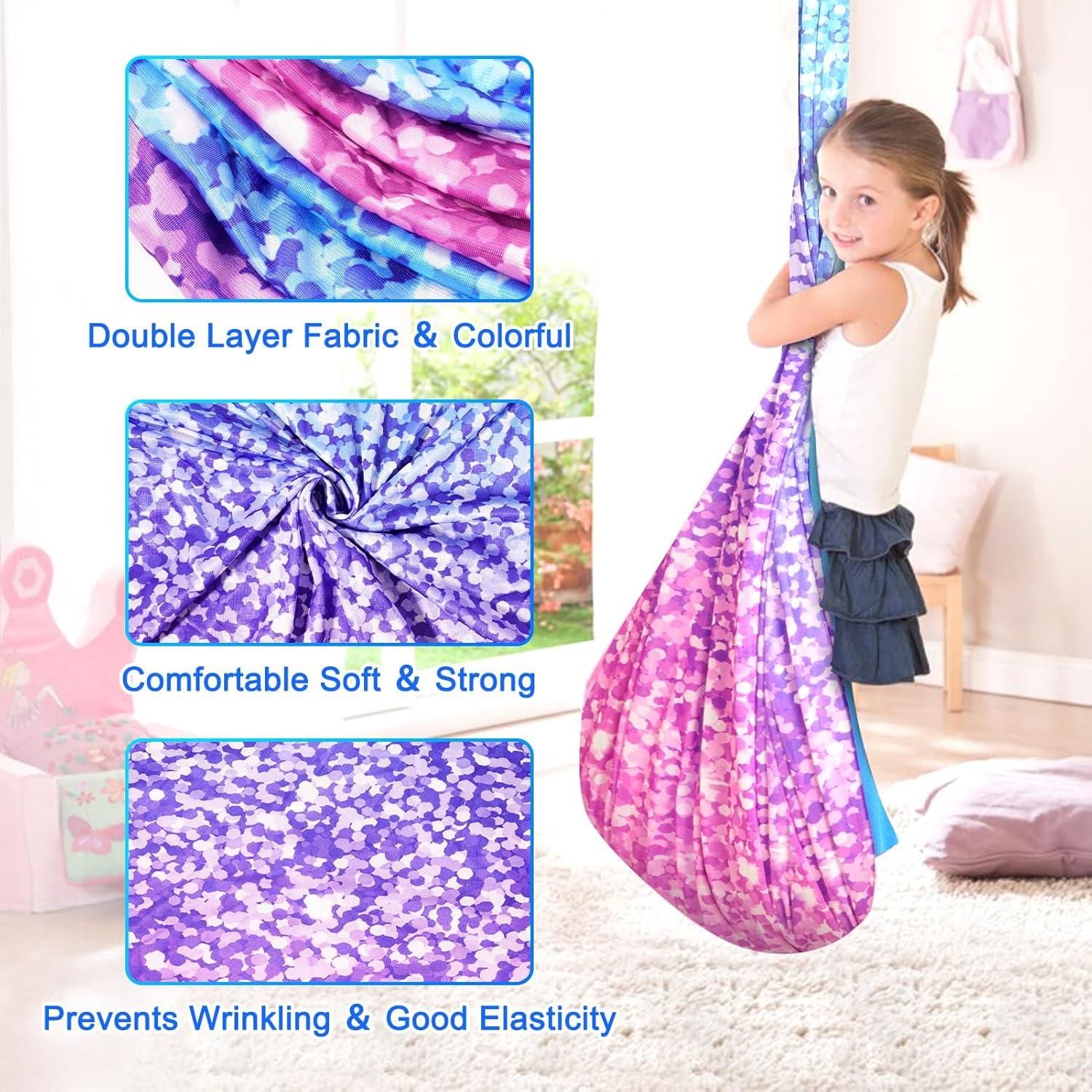 Hamaca Sensorial Doble Capa Levligle 279x150 cm para Niños