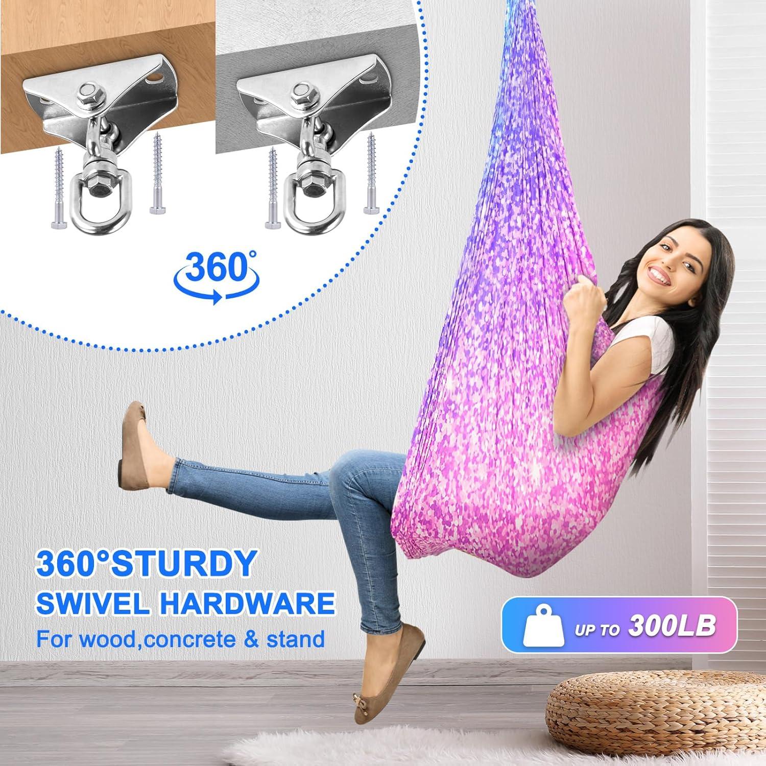 Hamaca Sensorial Doble Capa Levligle 279x150 cm para Niños