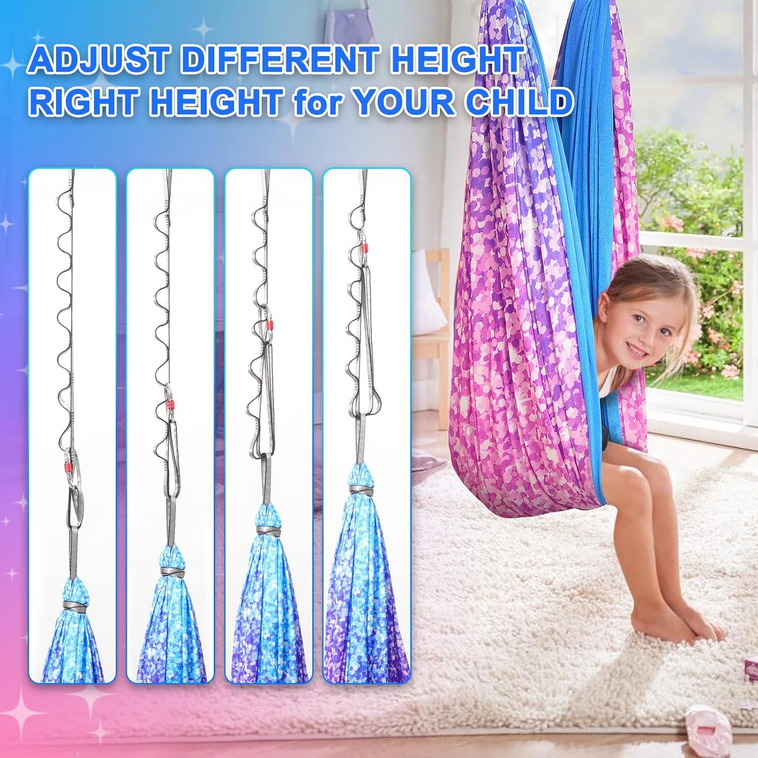 Hamaca Sensorial Doble Capa Levligle 279x150 cm para Niños