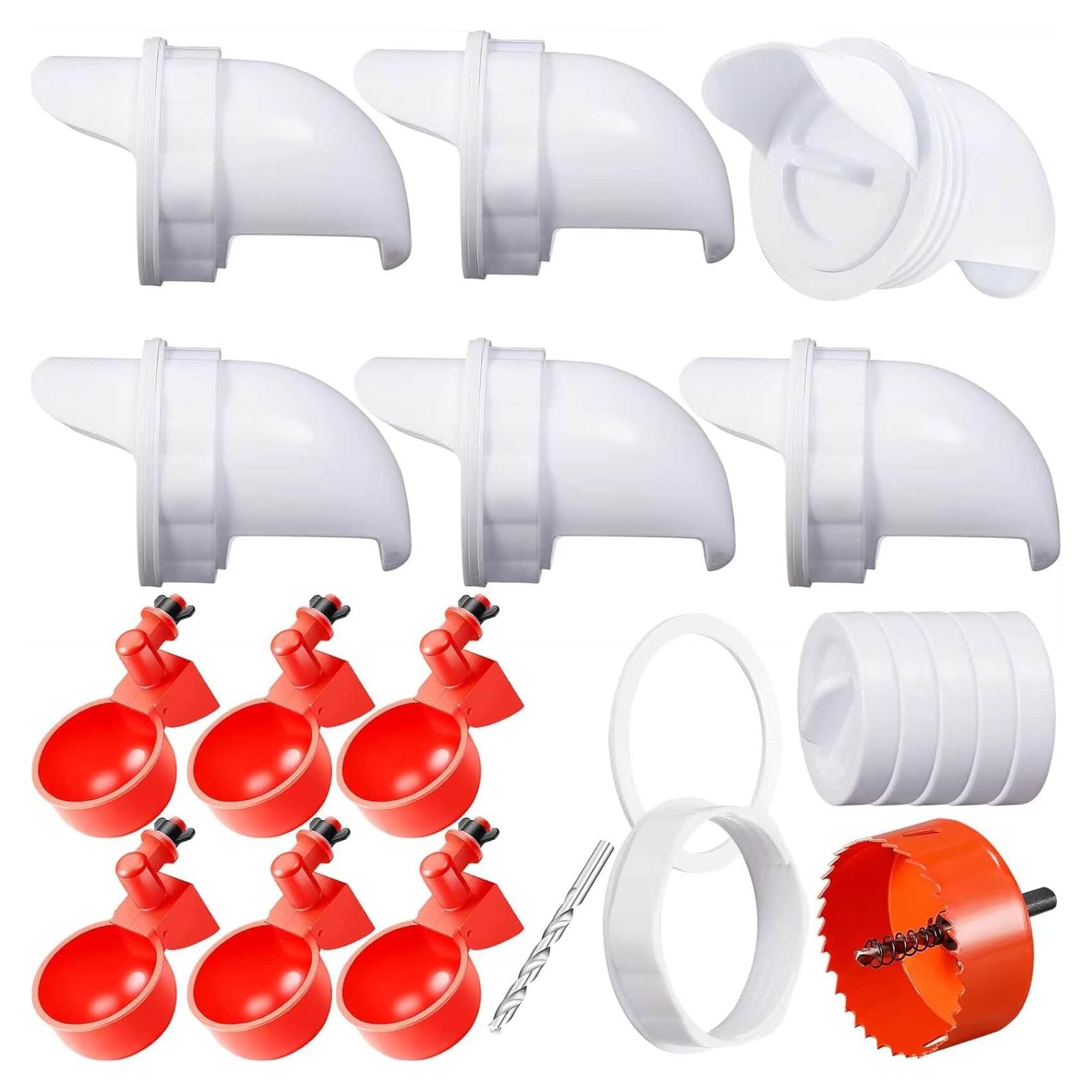 Comedero y Bebedero Automático YANZI para Pollos - 6 Puertos