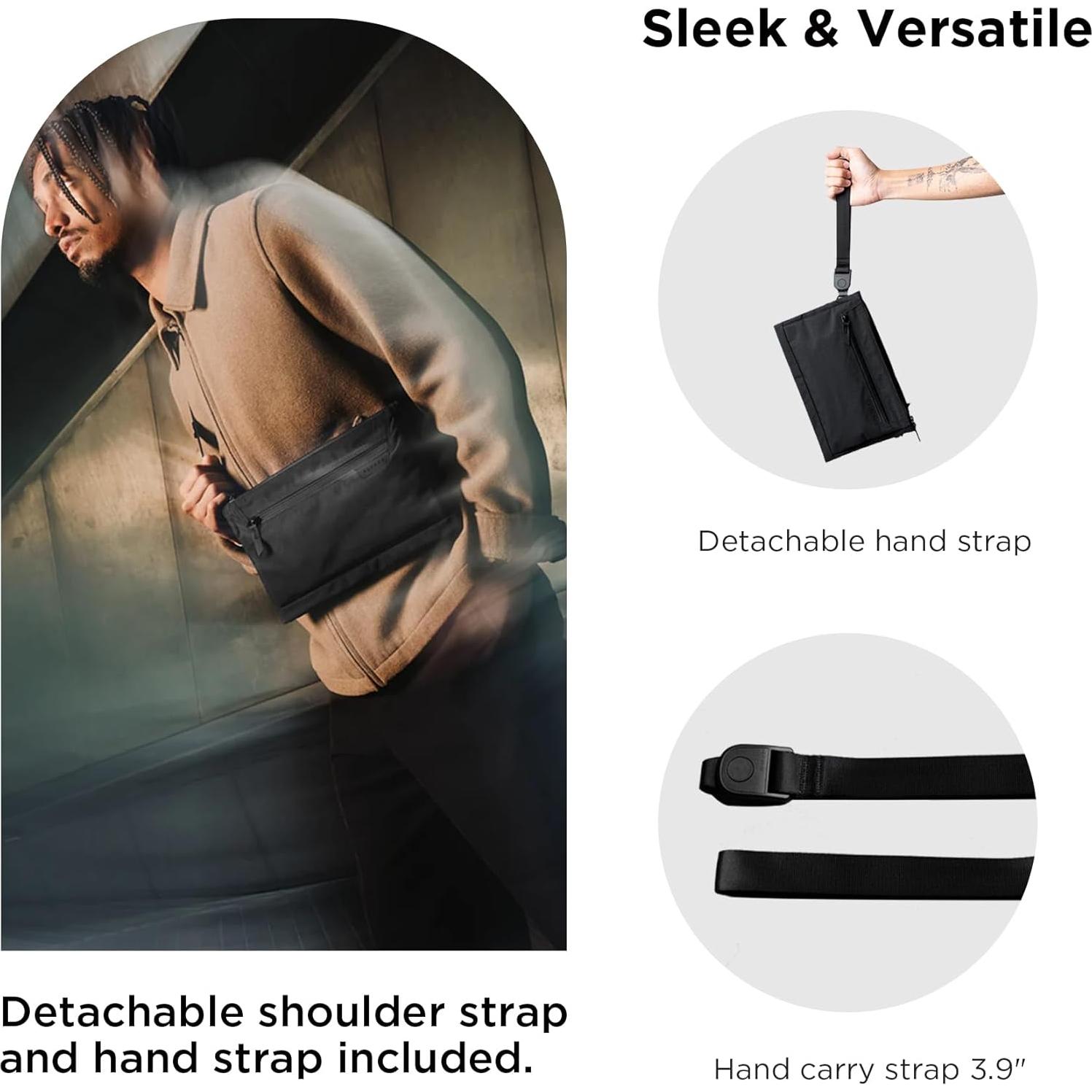 ALPAKA Zip Pouch Max V2 - Bolsa Compacta Negra 2L Resistente al Agua