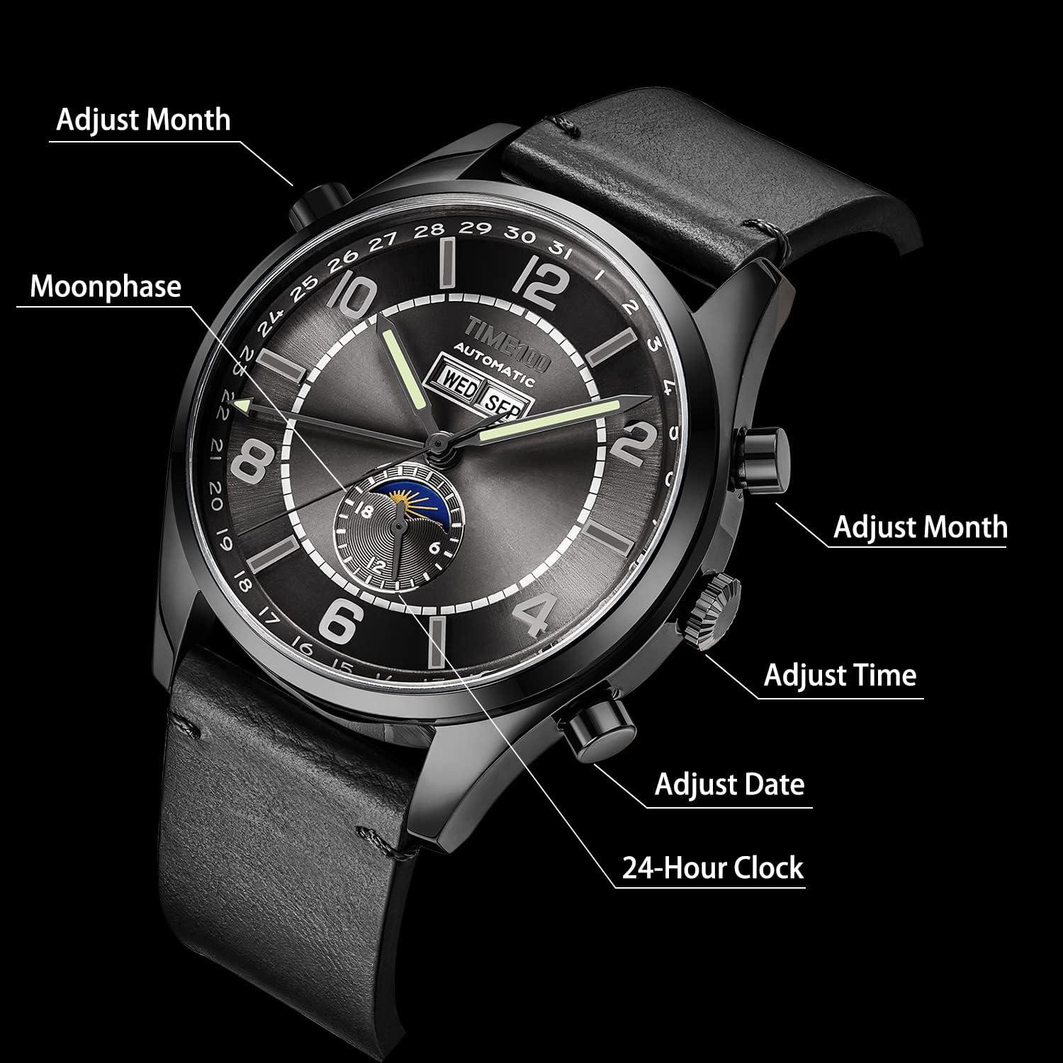 Reloj Automático TIME100 W60166G Hombre 43mm Acero Inoxidable