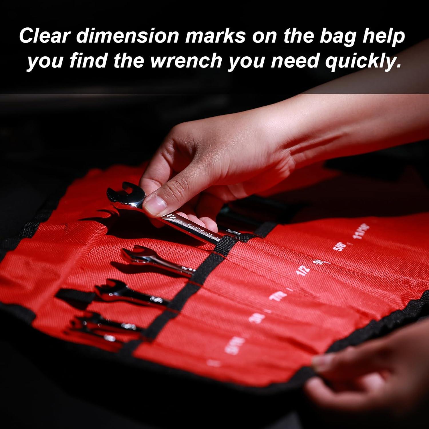 Juego de Llaves de Carraca Egofine 8 Piezas Acero Cr-V